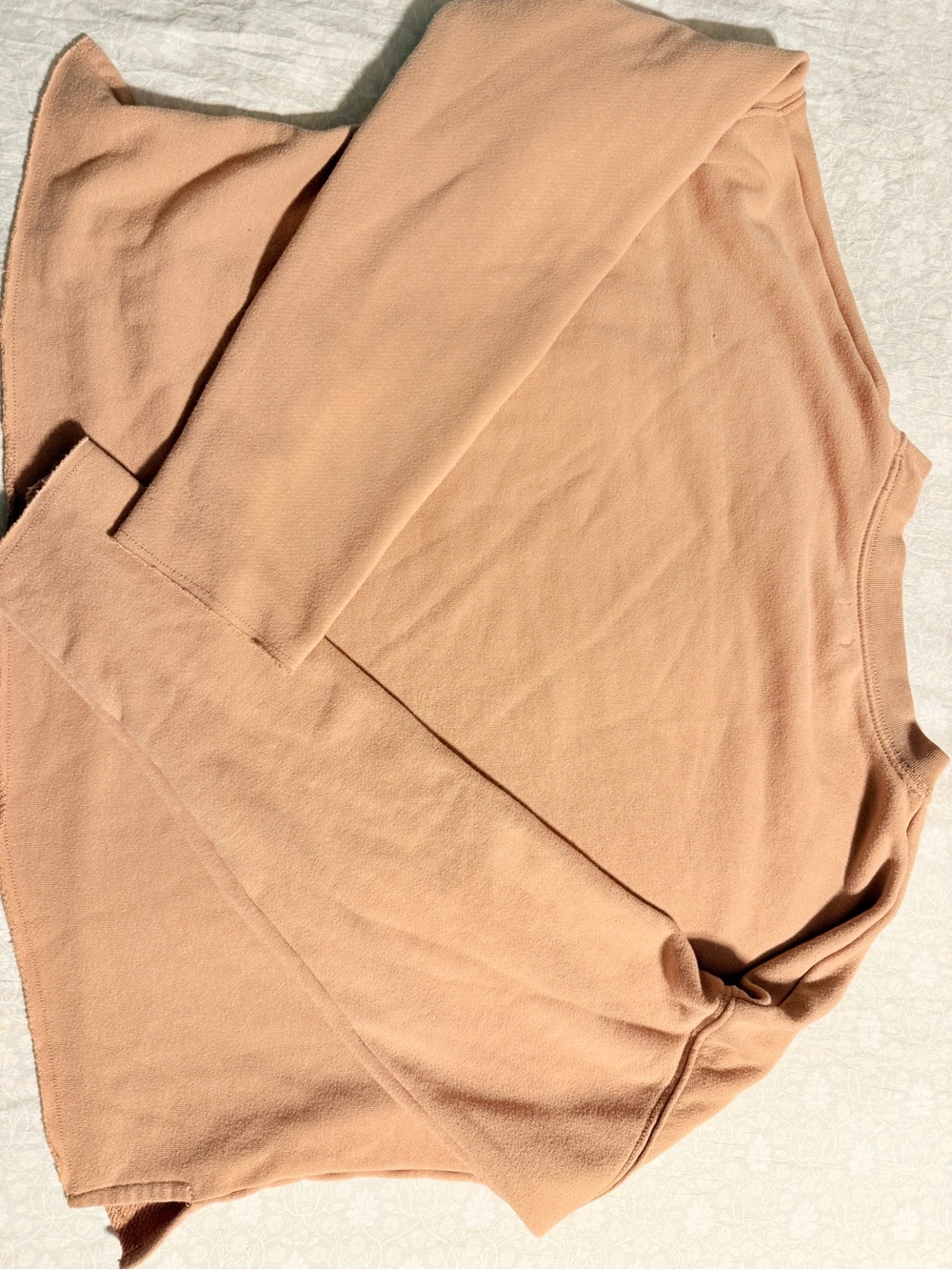 aerie Cropped Pocket Crew Sweatshirt - Rust - Picture 3 of 3